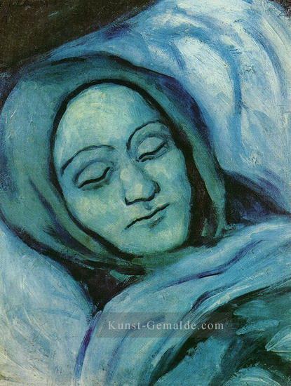 Tete d une Frau morte 1902 Pablo Picasso Ölgemälde